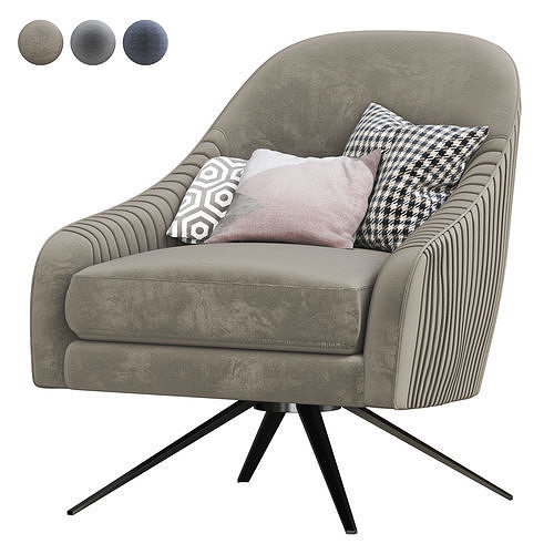 Swivel Chairs 3D model 2
