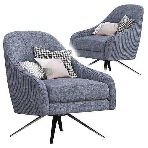 Swivel Chairs 3D model 4