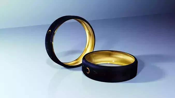 Golden Tungsten Ring for men