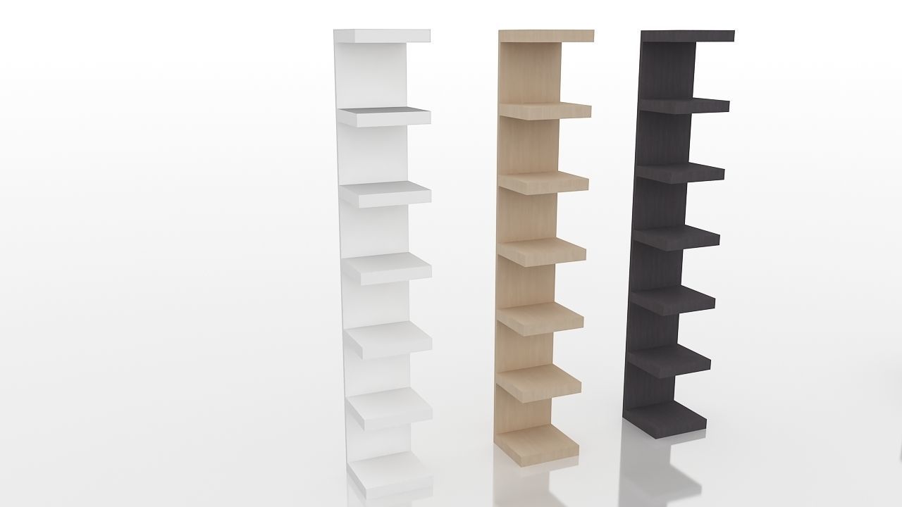 Ikea LACK bookcase Free 3D model_1