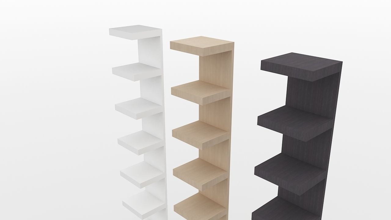 Ikea LACK bookcase Free 3D model_2
