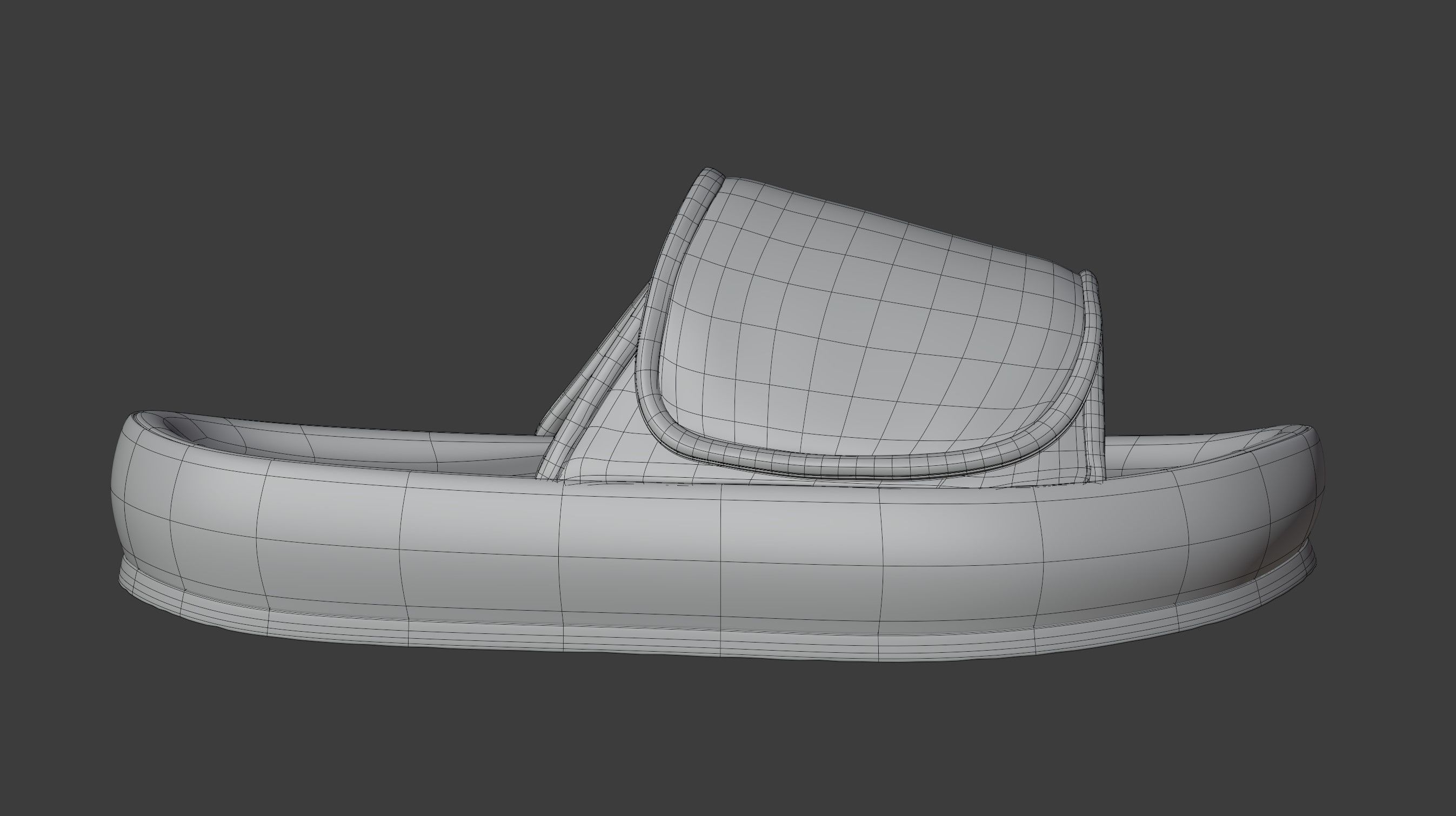 Yeezy Fabric Slippers 3D model_12