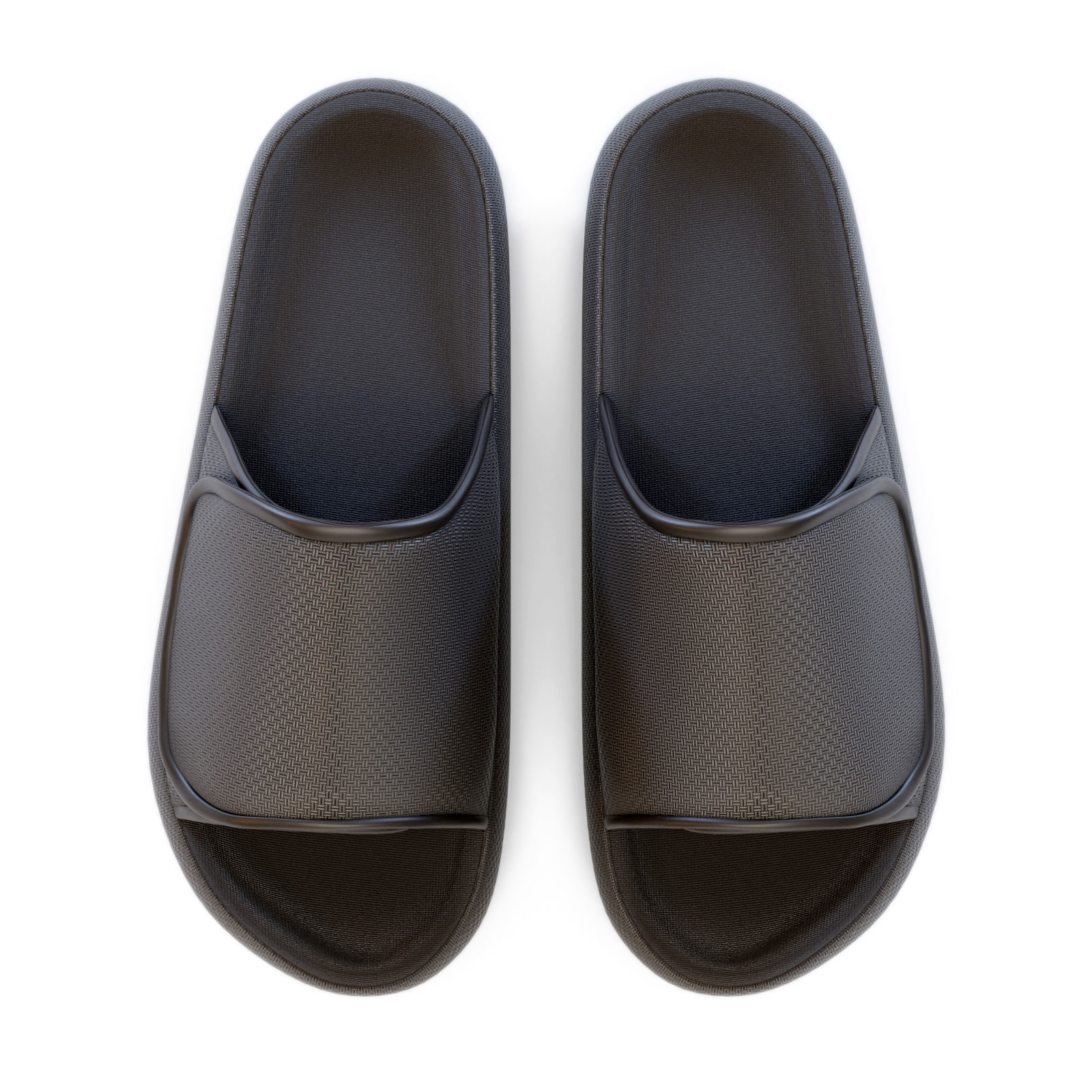 Yeezy Fabric Slippers 3D model_1
