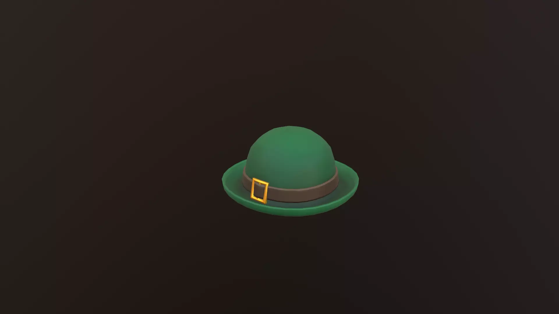 low poly hat Low-poly 3D model_0