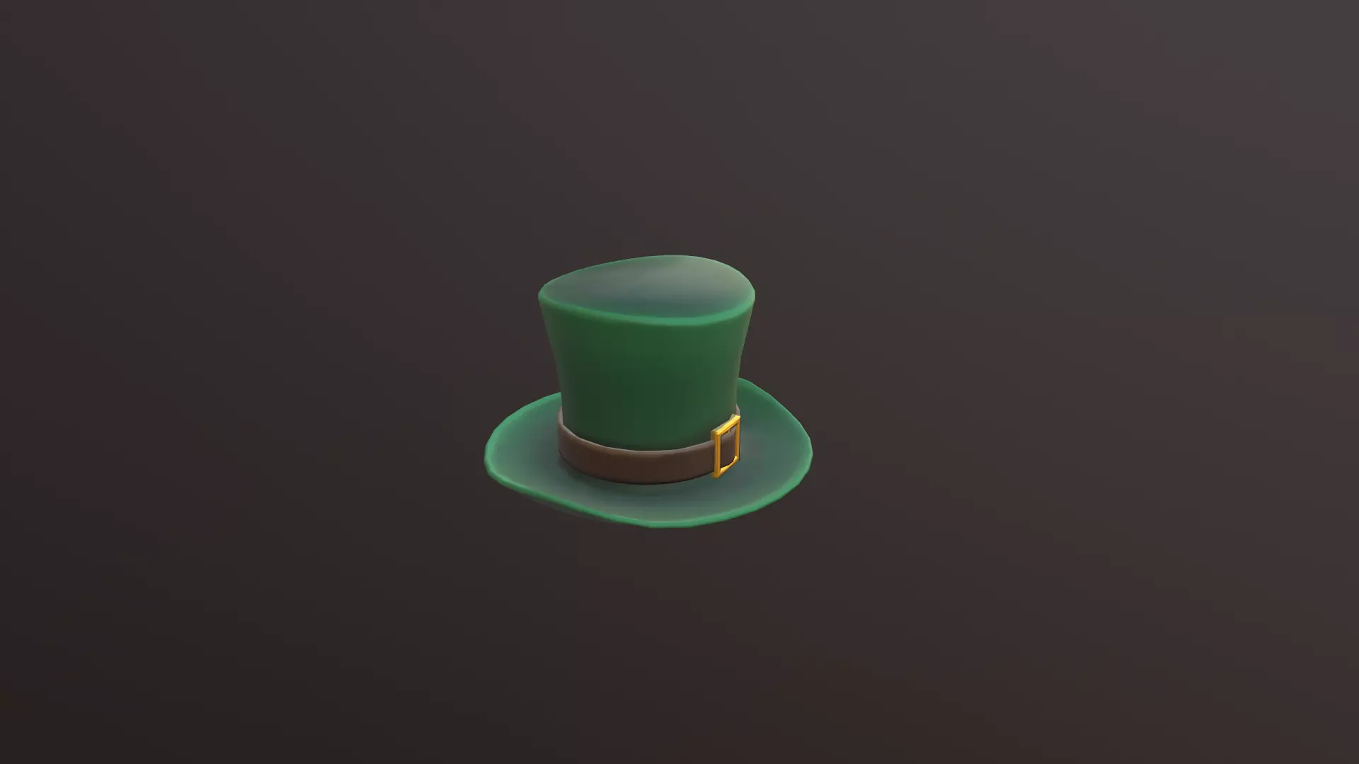 low poly Hat leprechaun Low-poly 3D model_0
