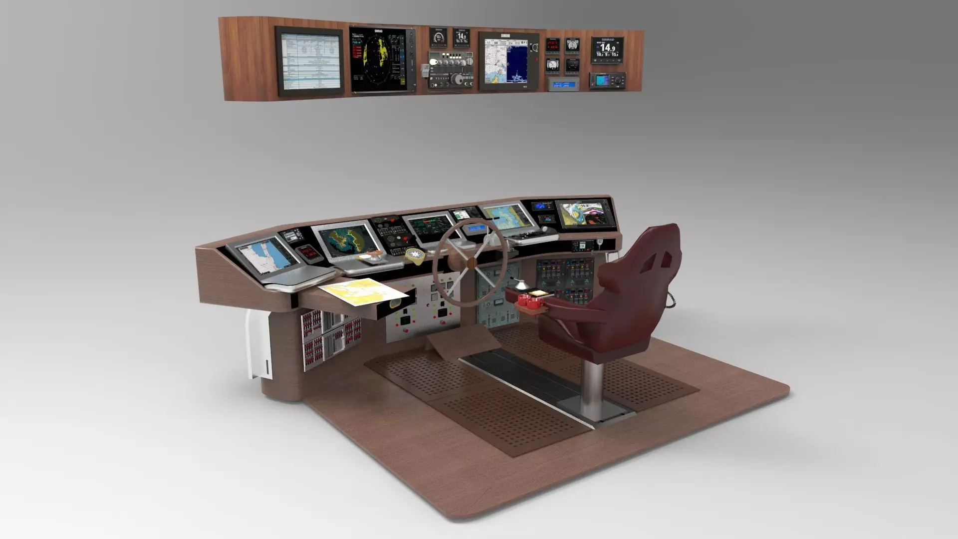 Navigation boat 3D model_0