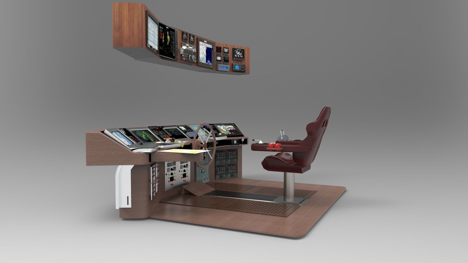 Navigation boat 3D model_6