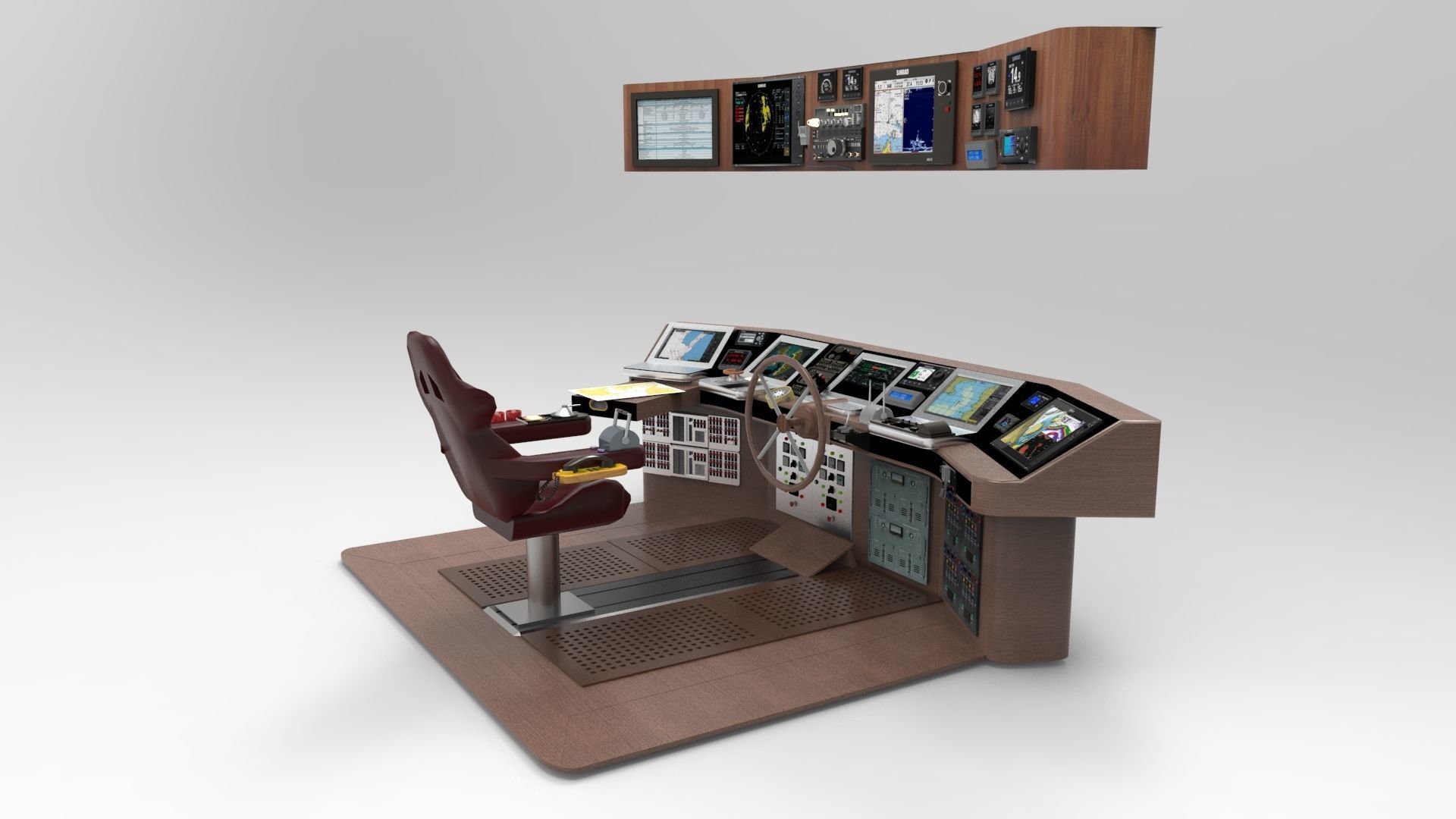 Navigation boat 3D model_7