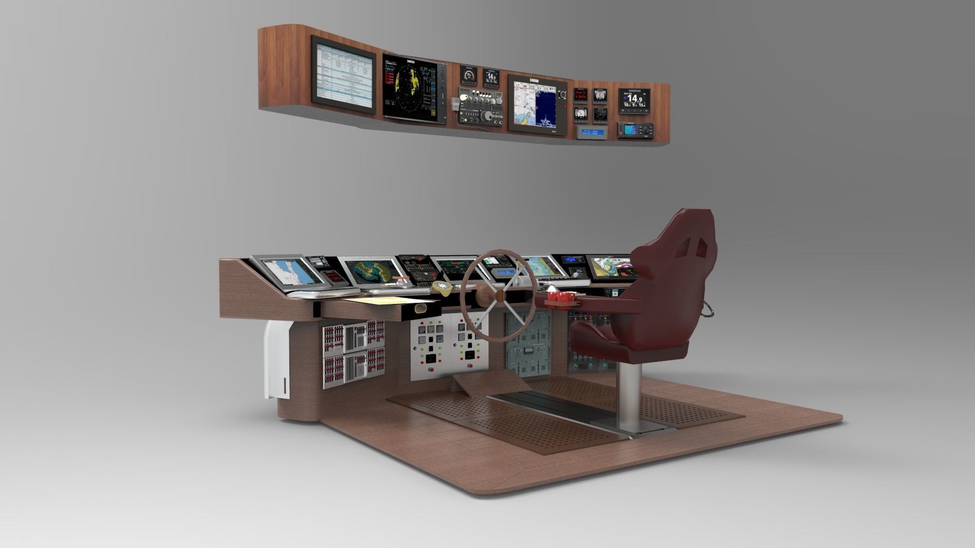 Navigation boat 3D model_3