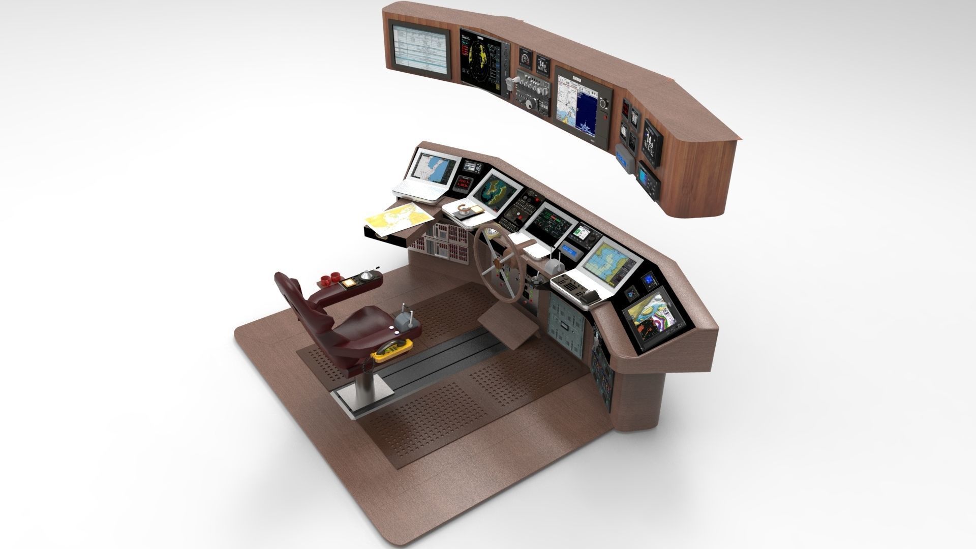 Navigation boat 3D model_1