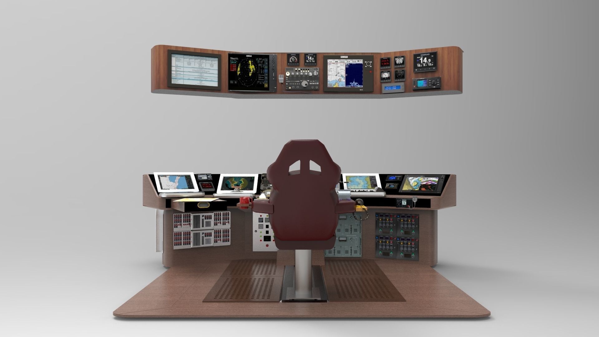 Navigation boat 3D model_2