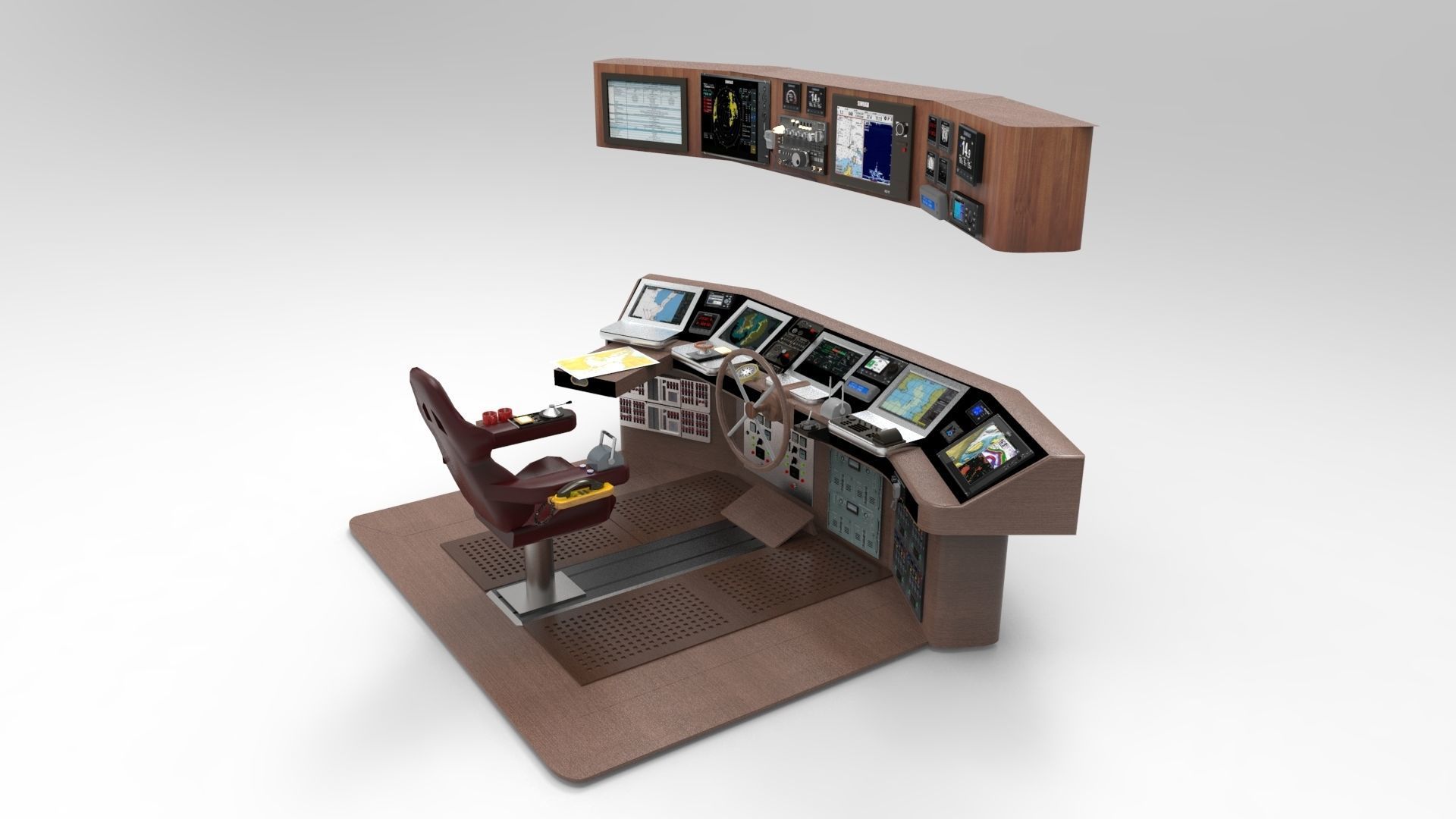 Navigation boat 3D model_4