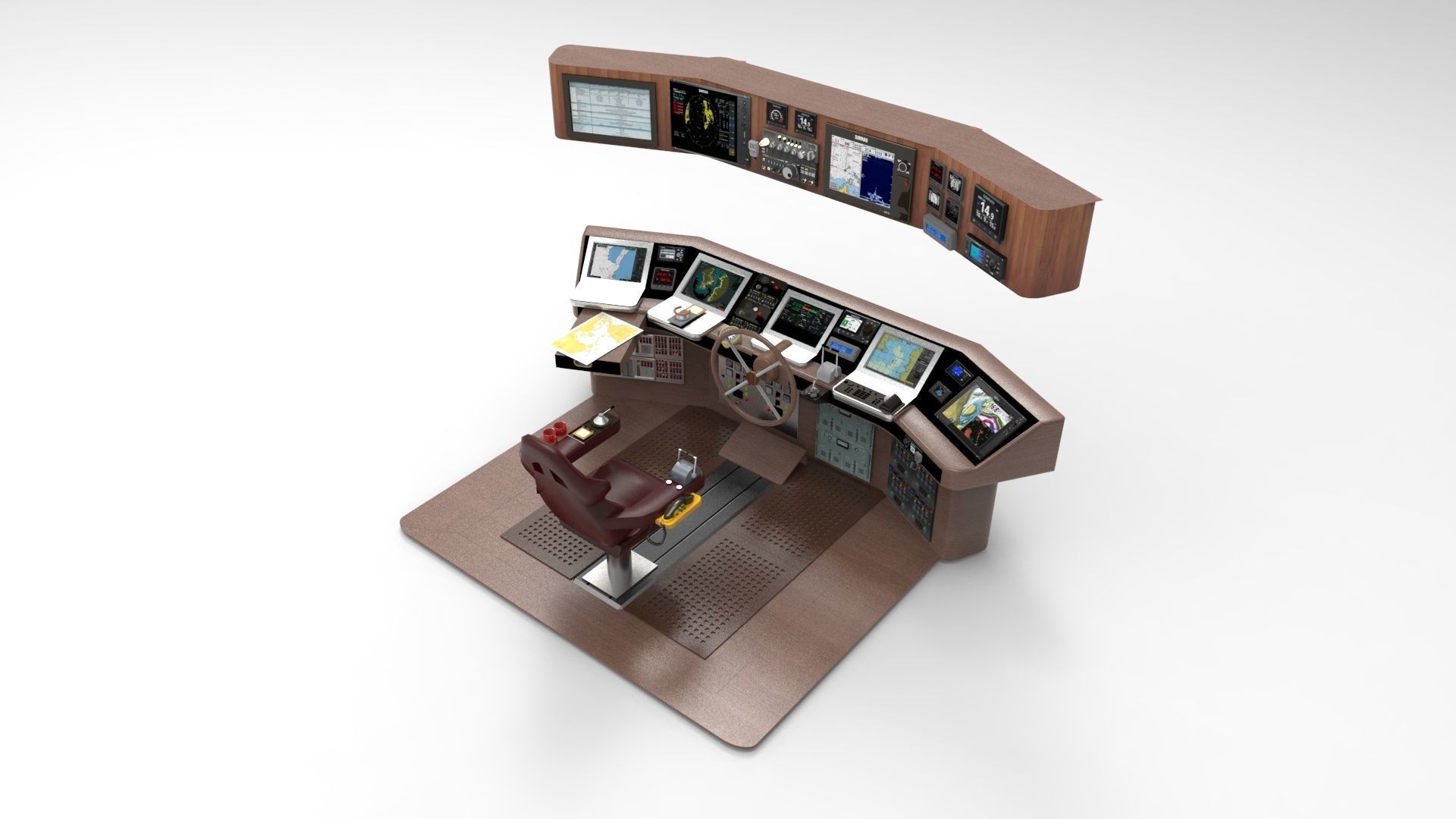 Navigation boat 3D model_8