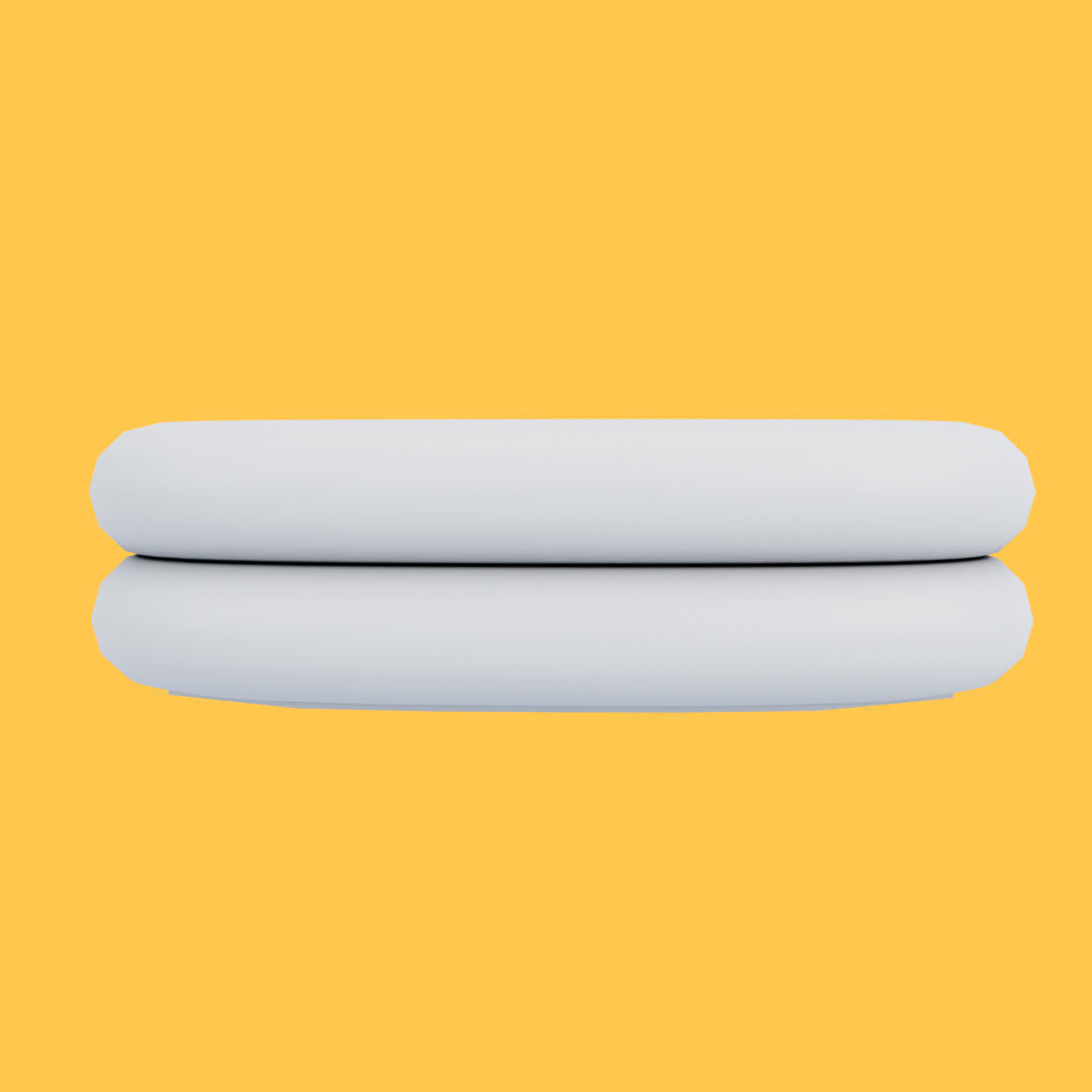 Blue Swimming Inflatable Pool Low-poly 3D model_11