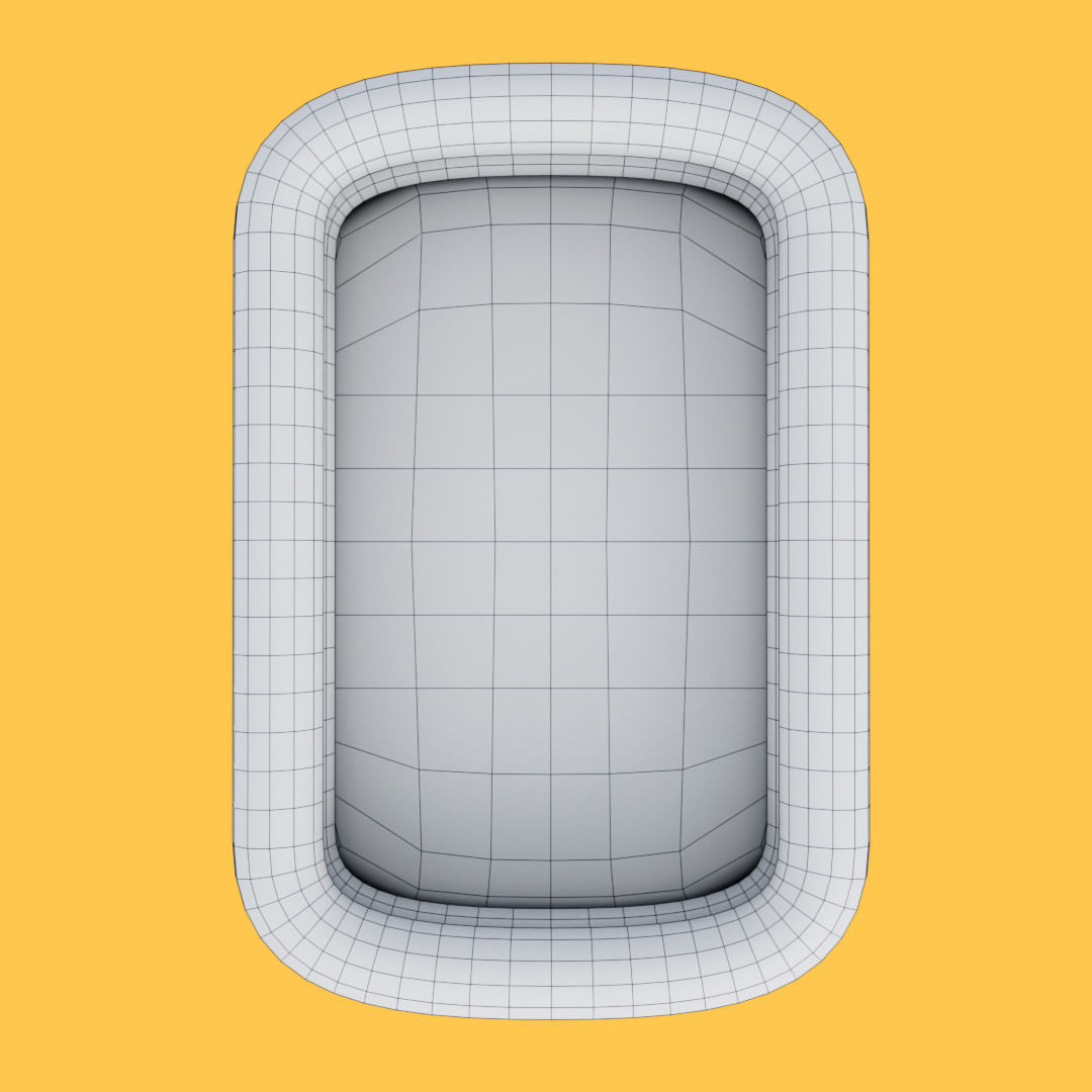 Blue Swimming Inflatable Pool Low-poly 3D model_28