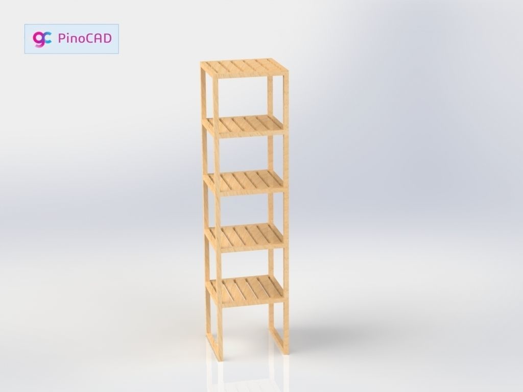 Wooden Household Furniture Set 3D model_7