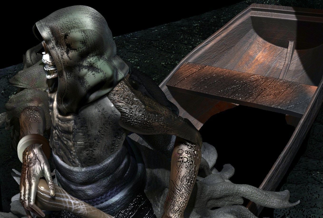 the ferryman of death Charon 3D print model_14