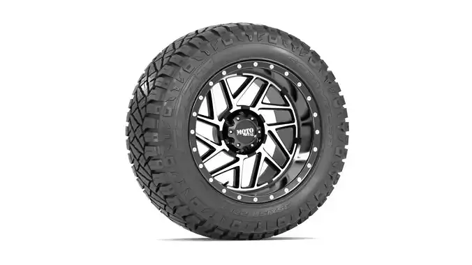 OFF ROAD WHEEL AND TIRE 13 3D model