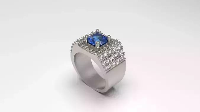 Men Ring With Diamond 01