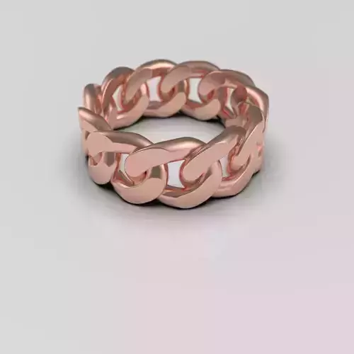 Cuban chain ring ready for print
