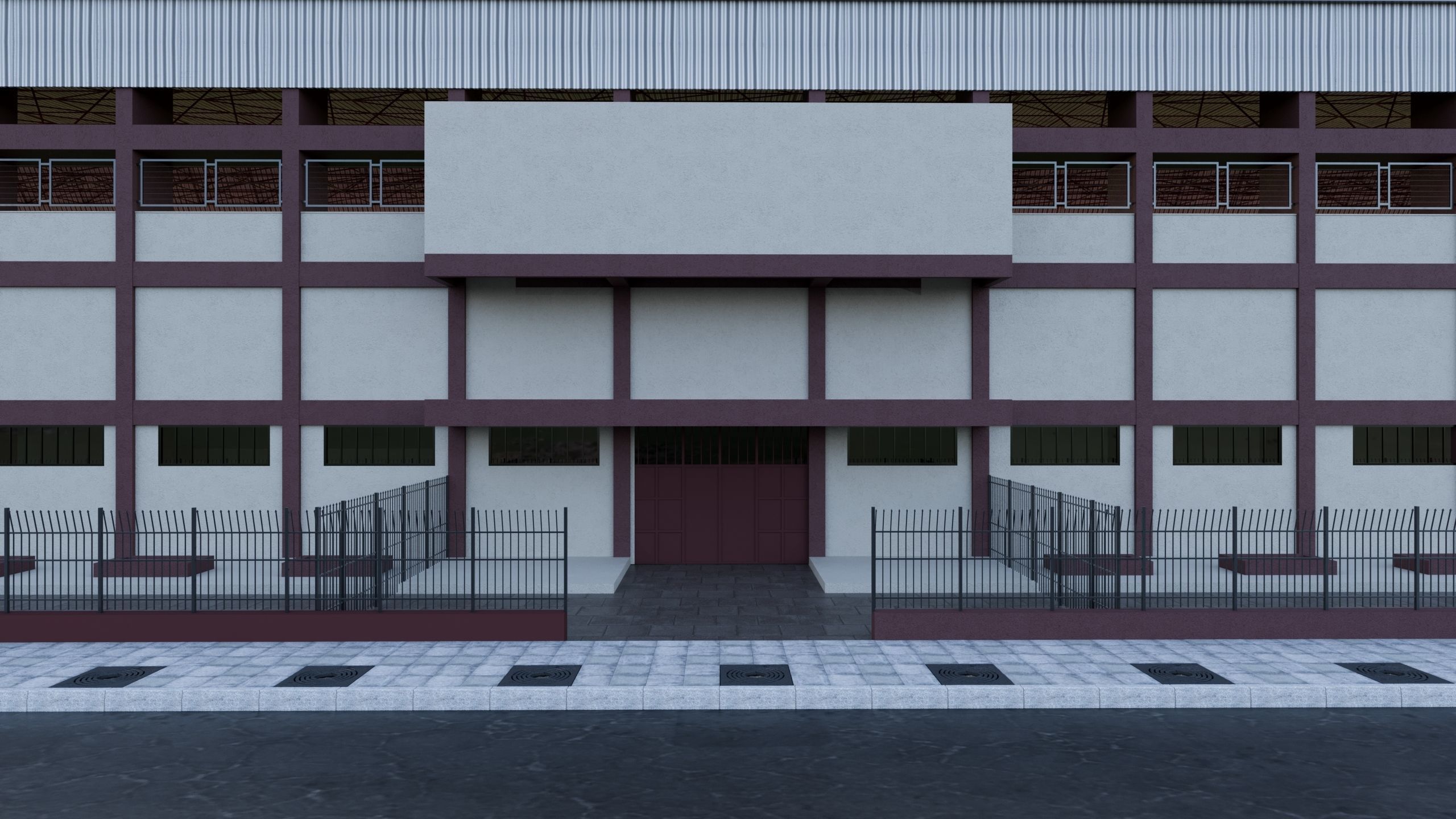 Football Soccer stadium 3D model 3D model_4