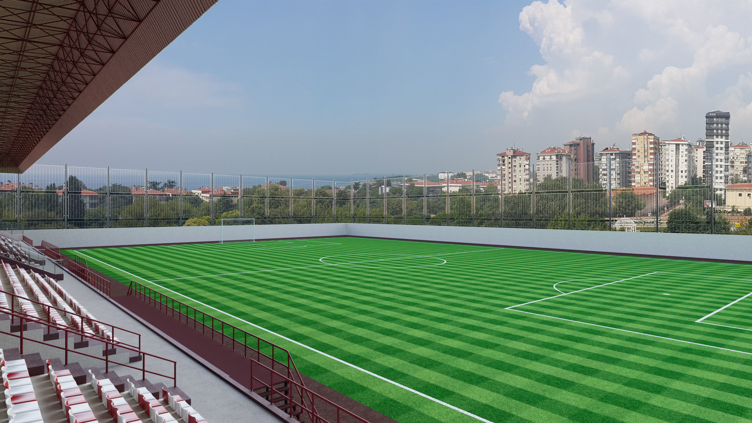 Football Soccer stadium 3D model 3D model_3