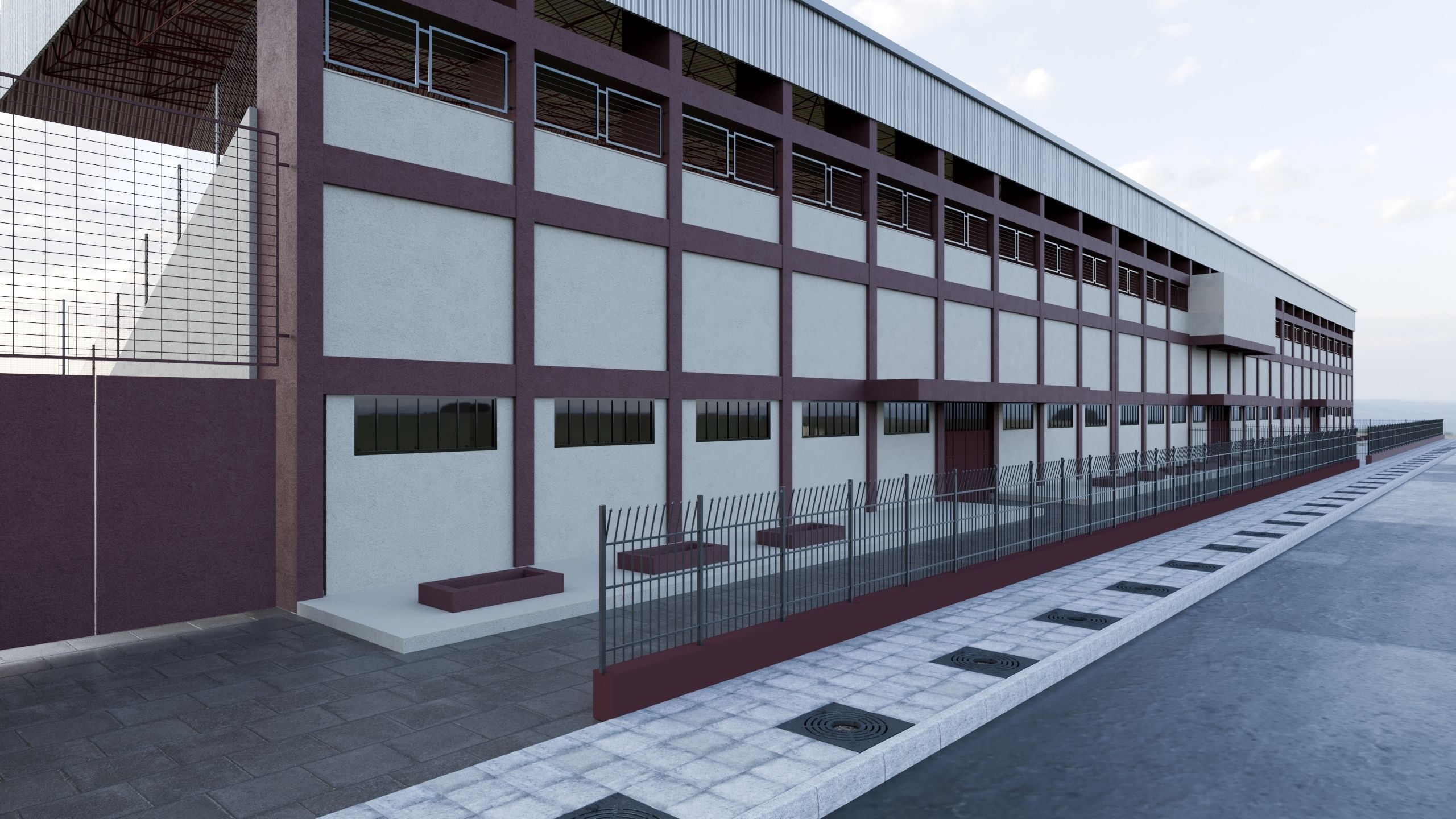 Football Soccer stadium 3D model 3D model_6