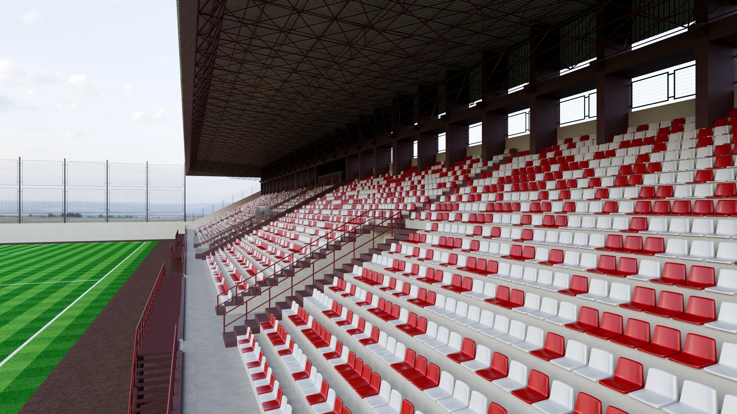 Football Soccer stadium 3D model 3D model_1