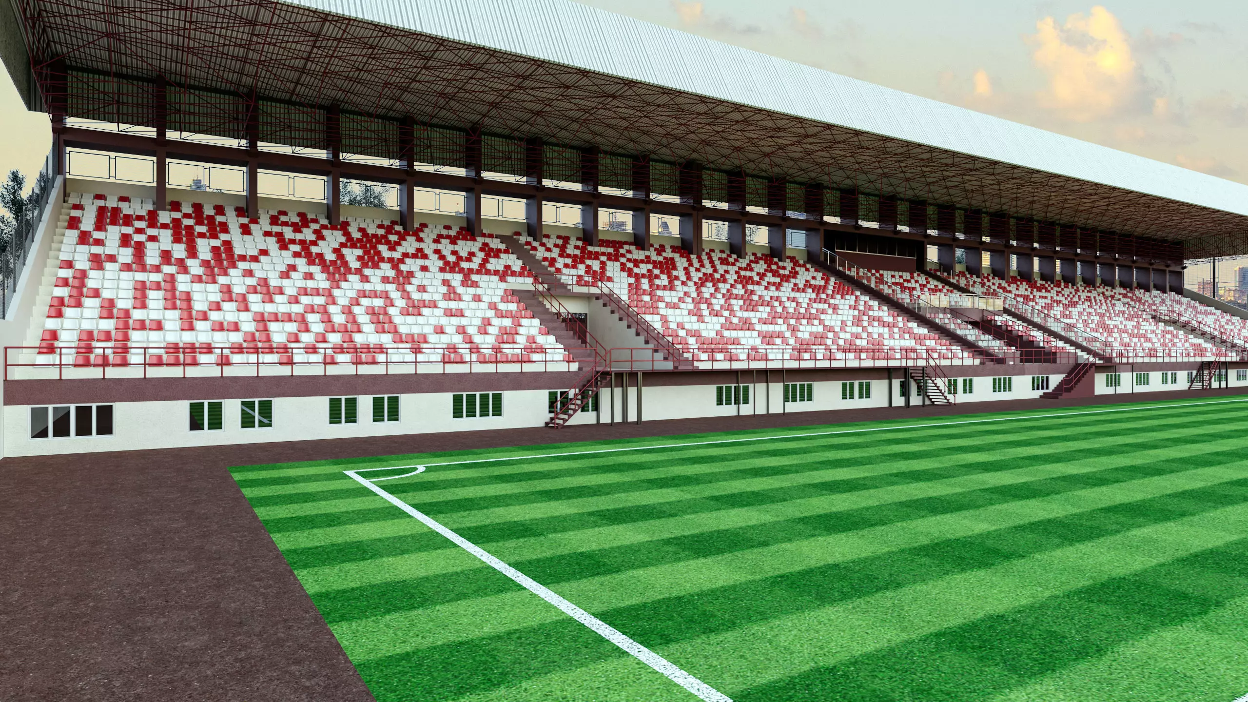 Football Soccer stadium 3D model 3D model_0