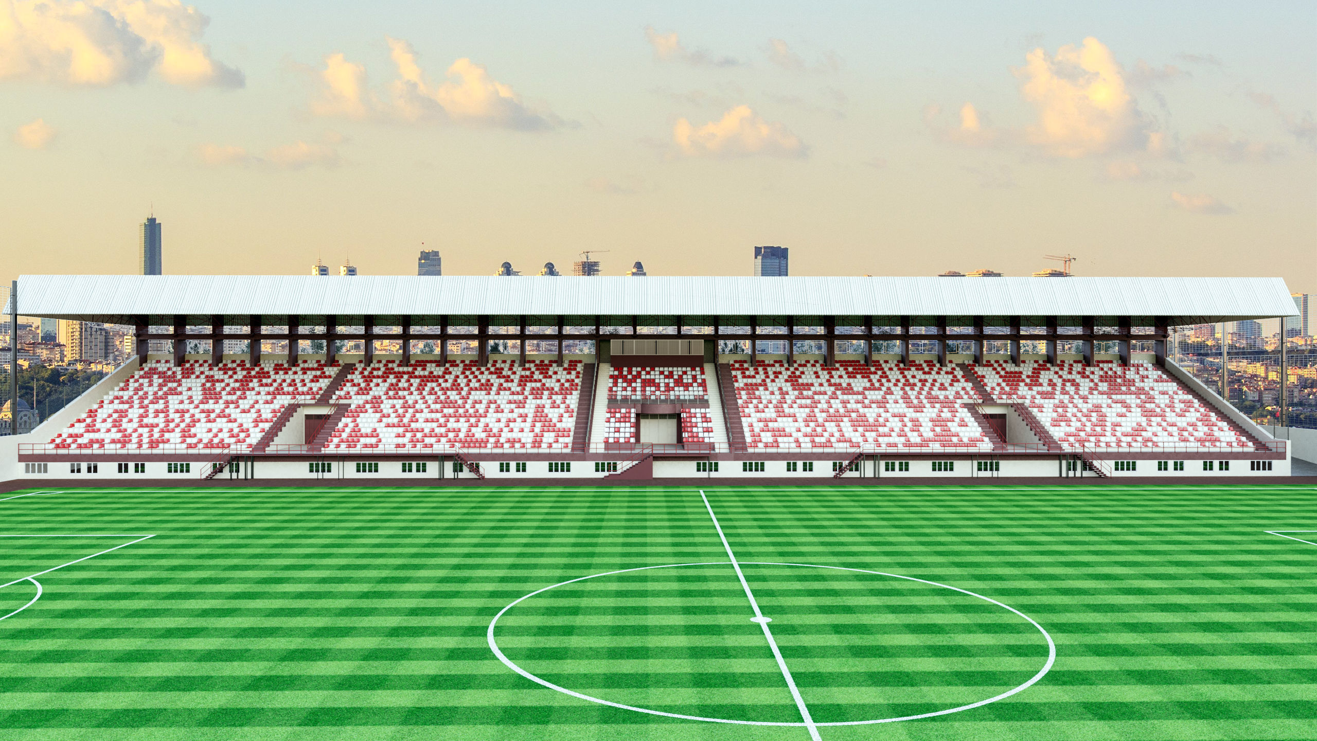 Football Soccer stadium 3D model 3D model_2