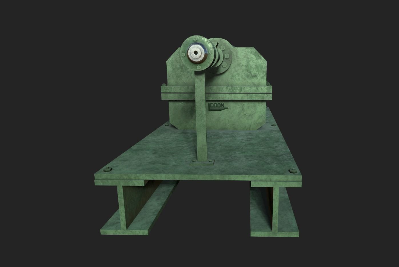 Rubber Extruder Low-poly 3D model_6