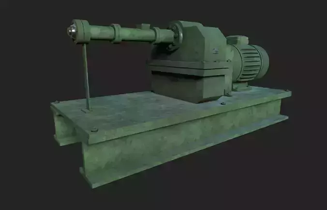 Rubber Extruder Low-poly 3D model