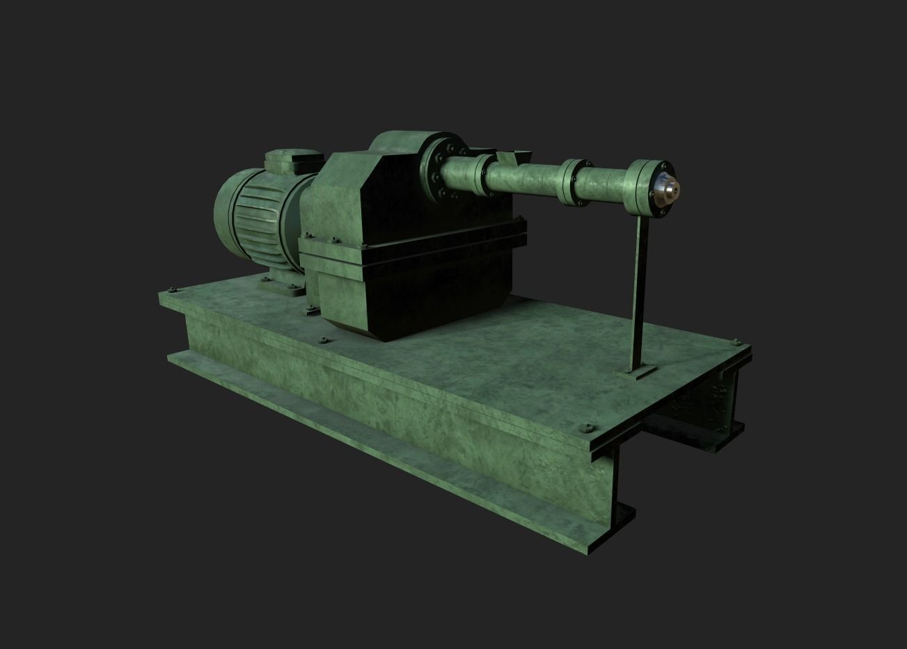 Rubber Extruder Low-poly 3D model_5