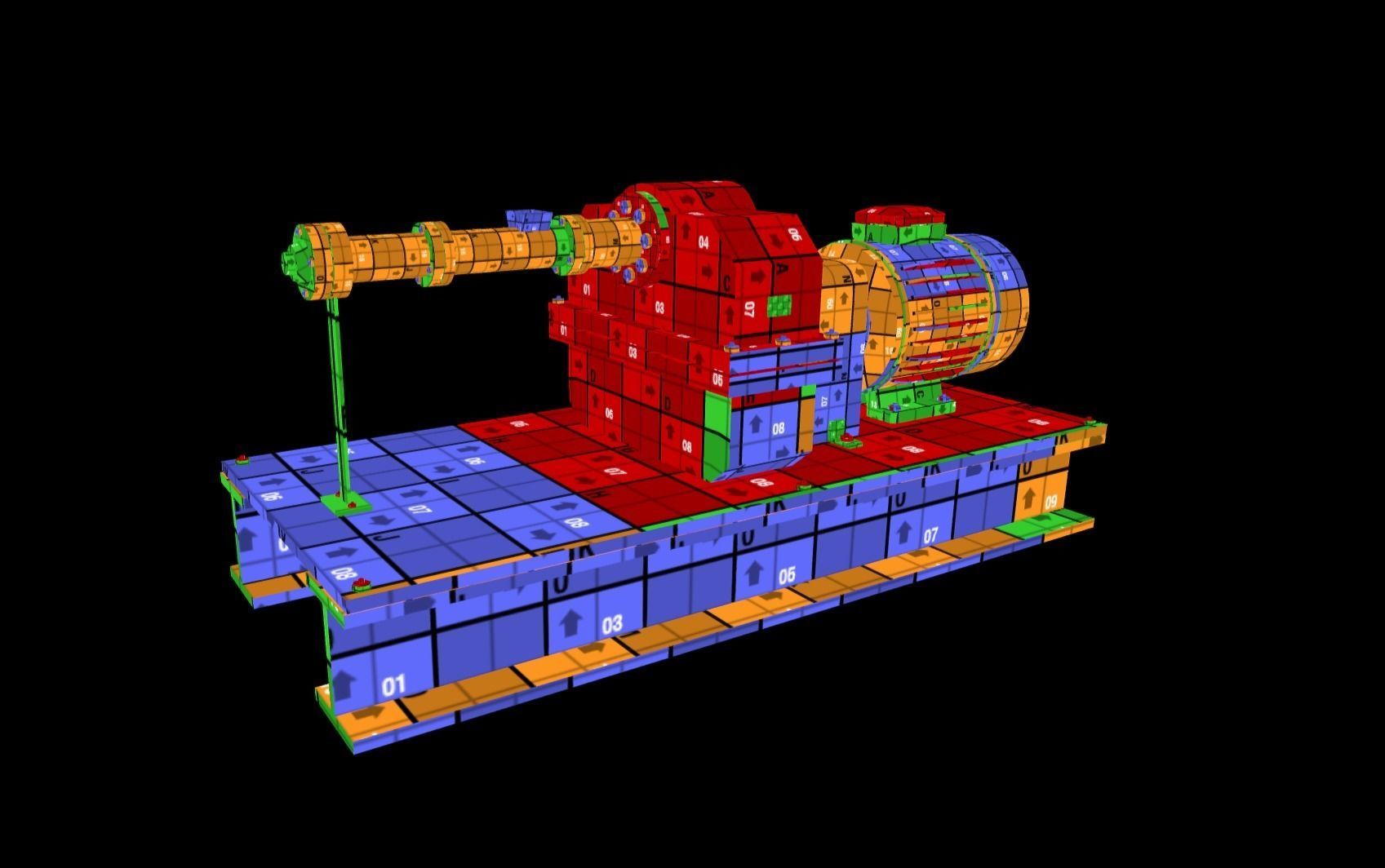 Rubber Extruder Low-poly 3D model_15