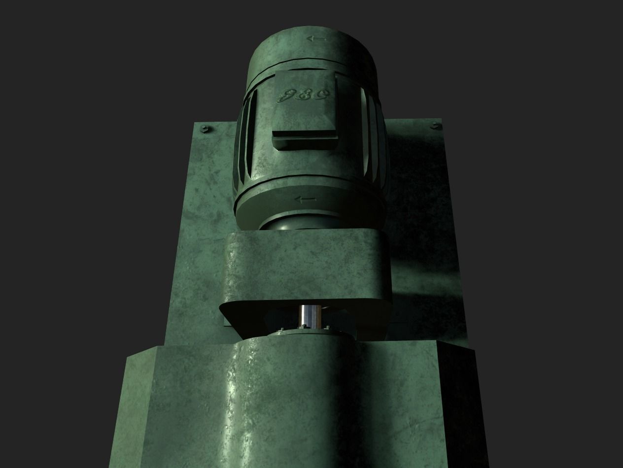 Rubber Extruder Low-poly 3D model_7