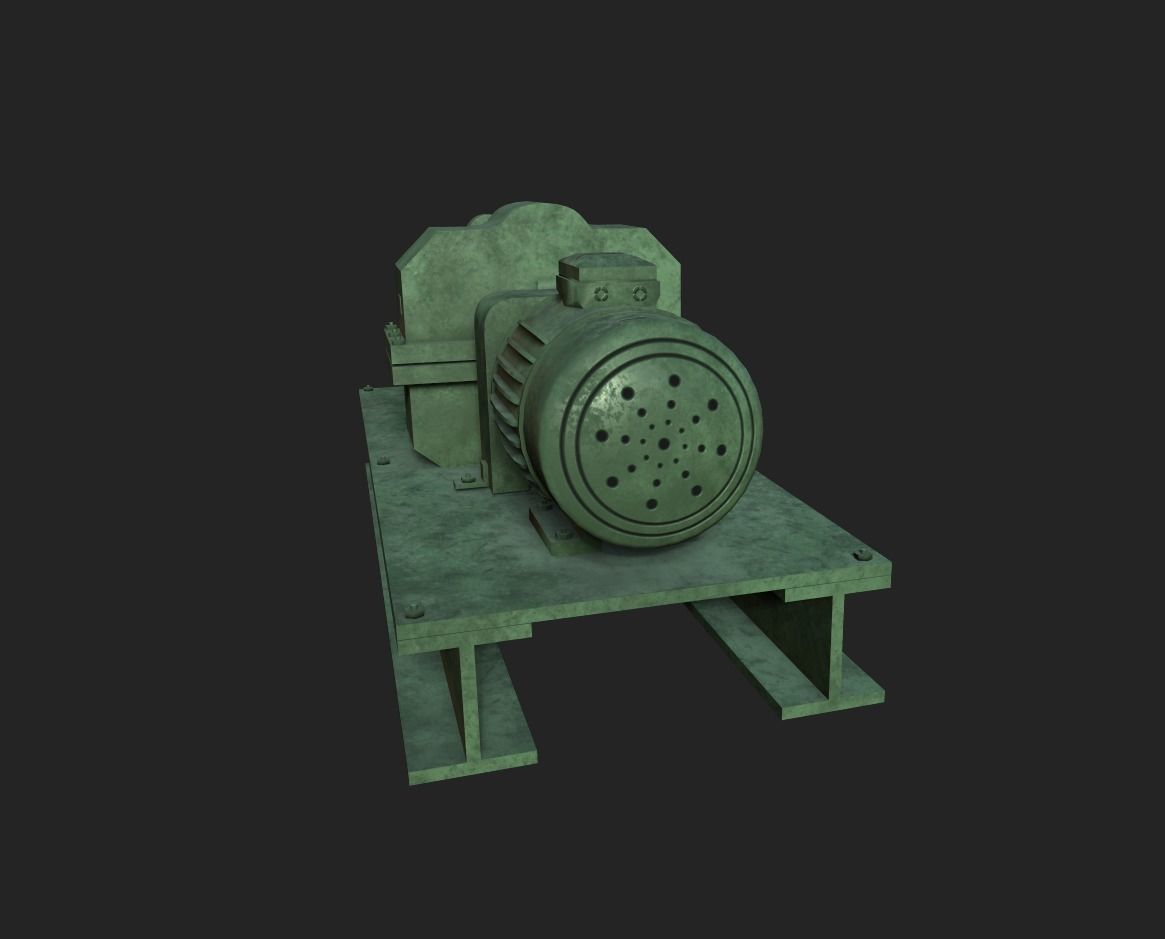 Rubber Extruder Low-poly 3D model_3
