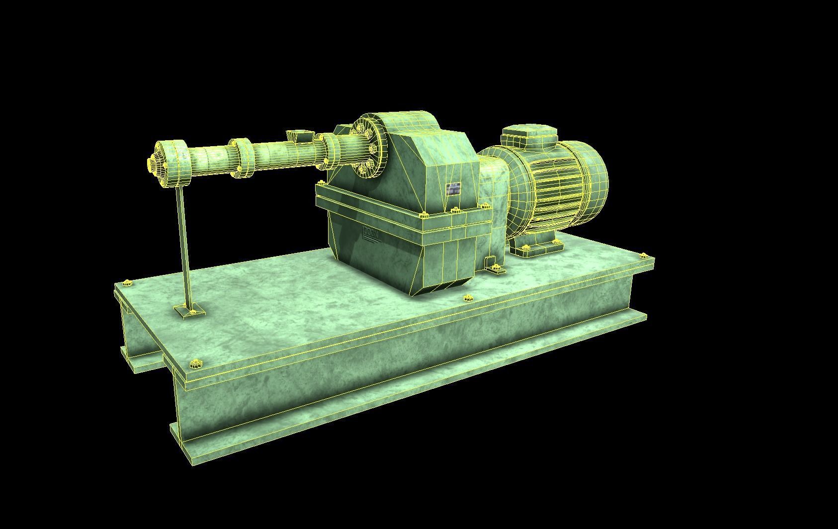 Rubber Extruder Low-poly 3D model_14