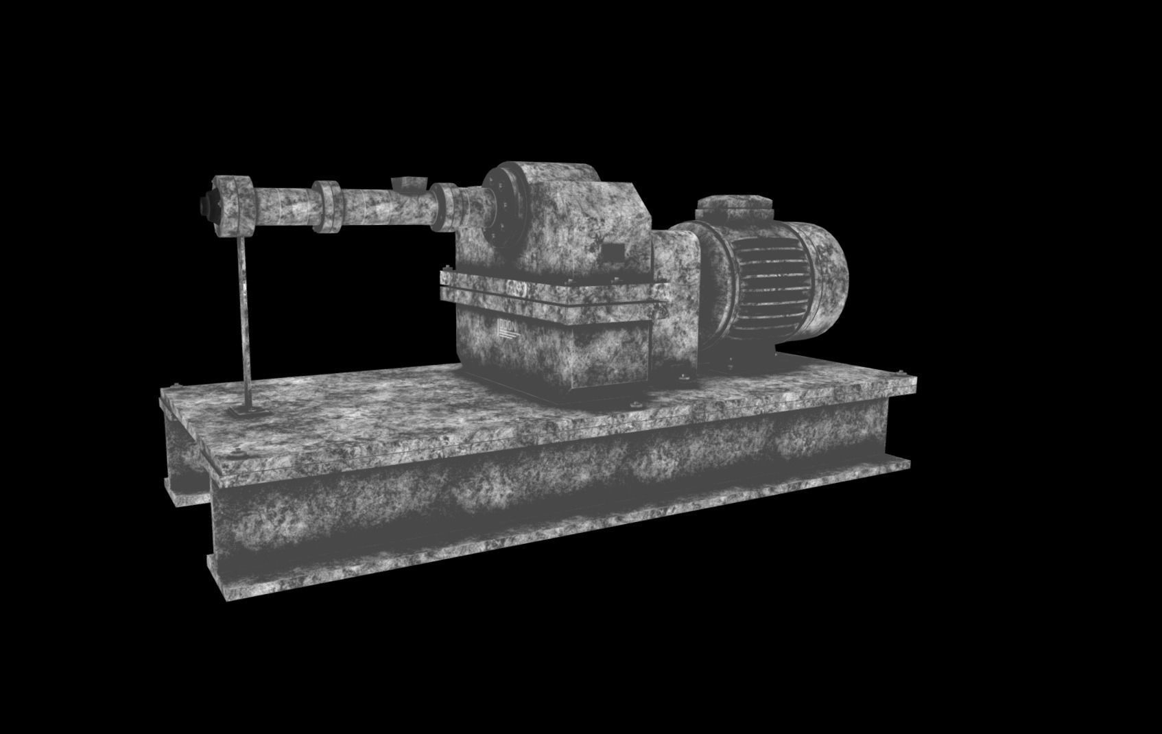 Rubber Extruder Low-poly 3D model_13