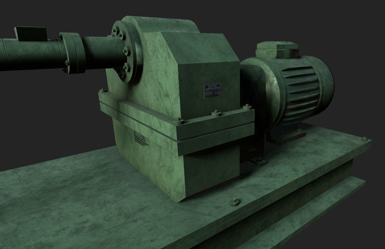 Rubber Extruder Low-poly 3D model_8