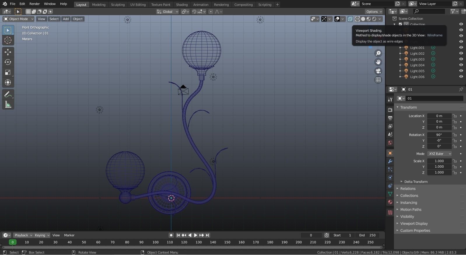 WALL LAMP 3D model_9