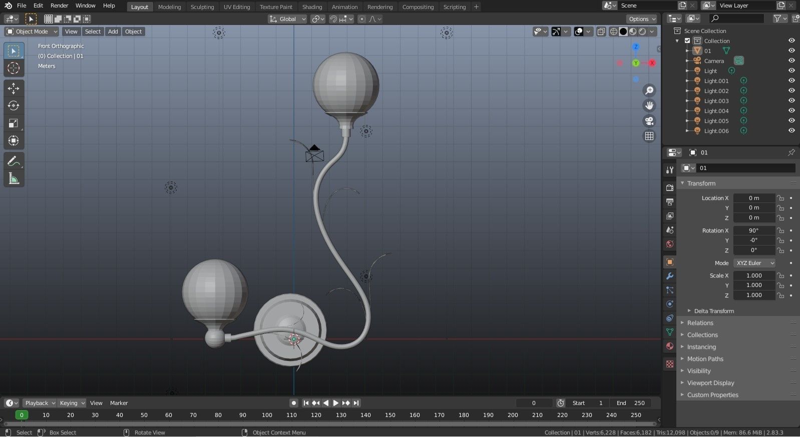 WALL LAMP 3D model_10