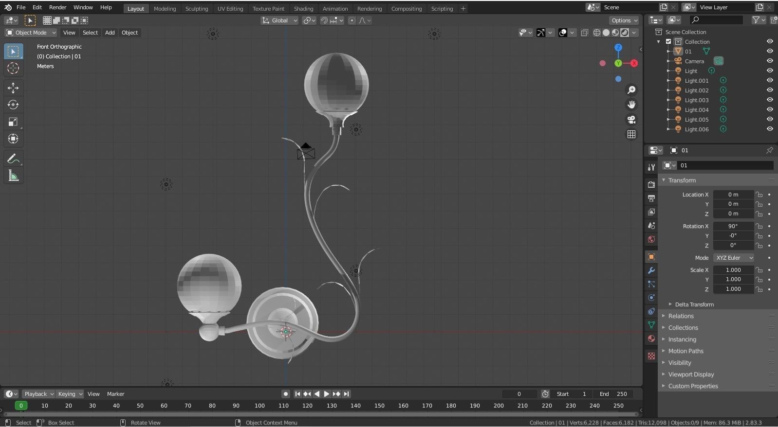 WALL LAMP 3D model_8