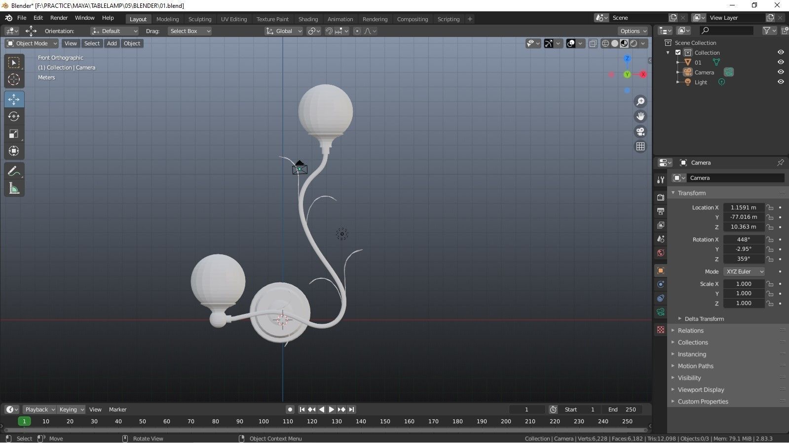 WALL LAMP 3D model_7