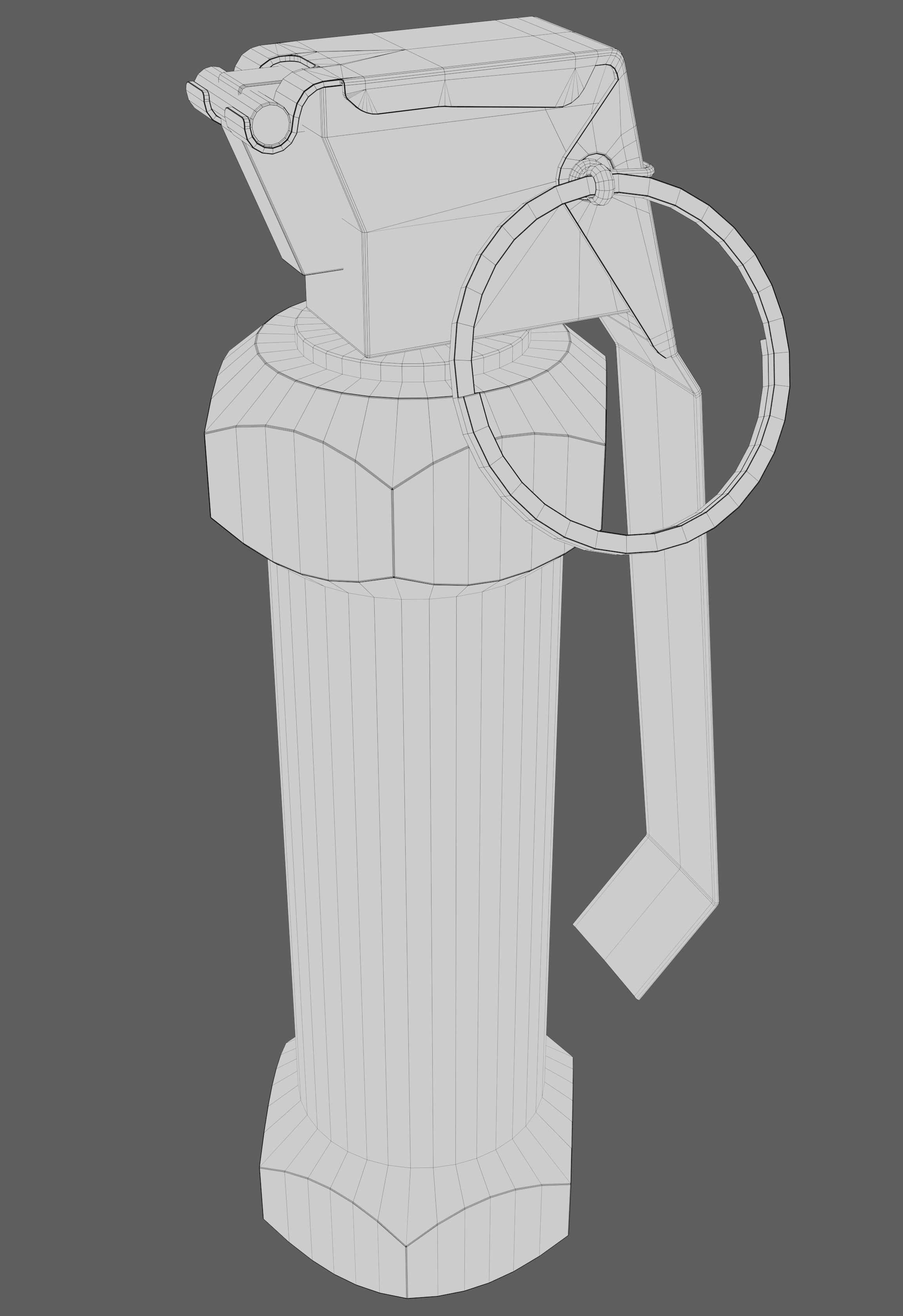 Modern Grenade Collection Low-poly 3D model_7