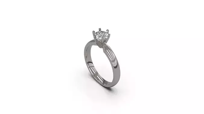 Woman Solitaire Ring 32