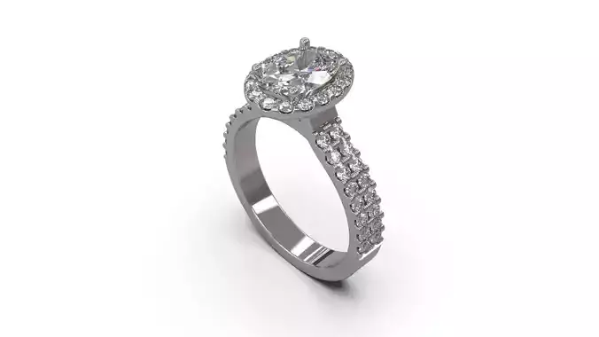 Woman Solitaire Ring 32