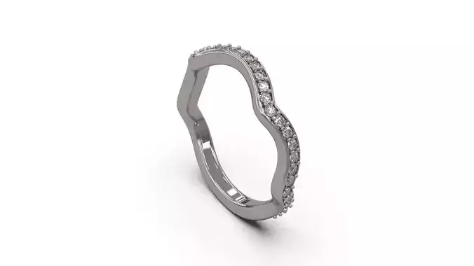 Woman Wedding Band Ring 10