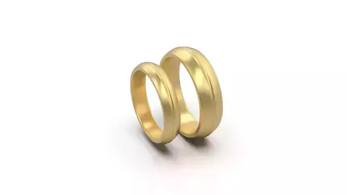 Wedding Ring Man and  Woman 3D print model
