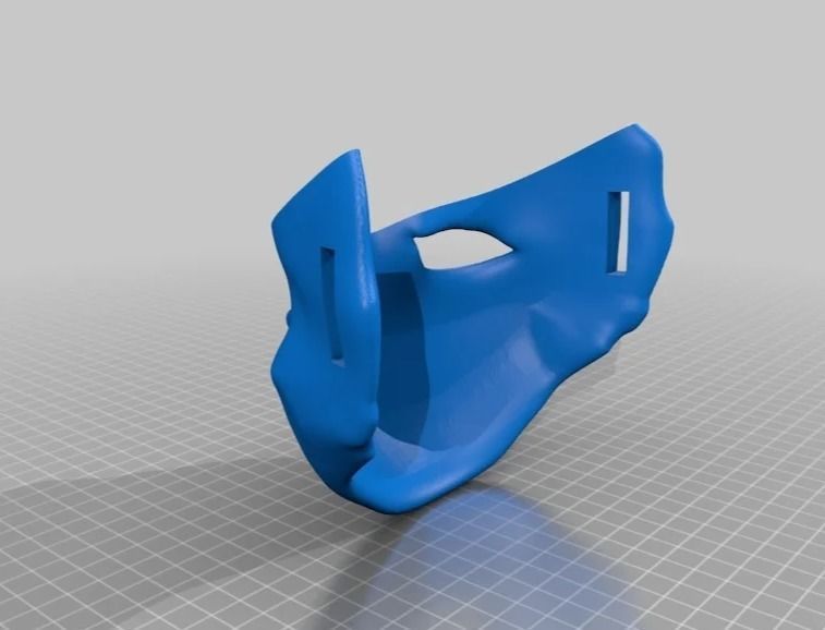 Basic Mask 3D print model_2
