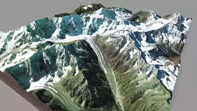 Mountain landscape Ushba Georgia